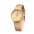 gold color band watches women